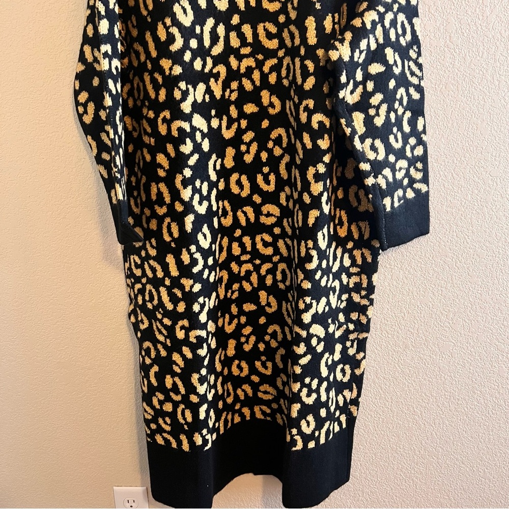 Torrid Vegan Cashmere Duster Jacquard Lurex Sweater Size 2 NWT - Picture 9 of 11